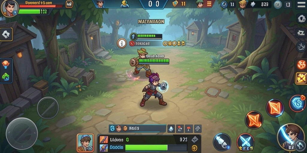 Screenshot gameplay yang menegangkan dan penuh aksi.