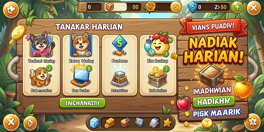 Fitur multiplayer yang memungkinkan bermain bersama teman.