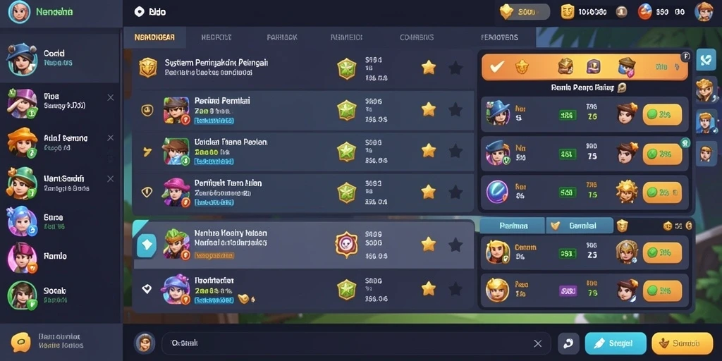 Sistem hadiah yang menarik untuk pemain.