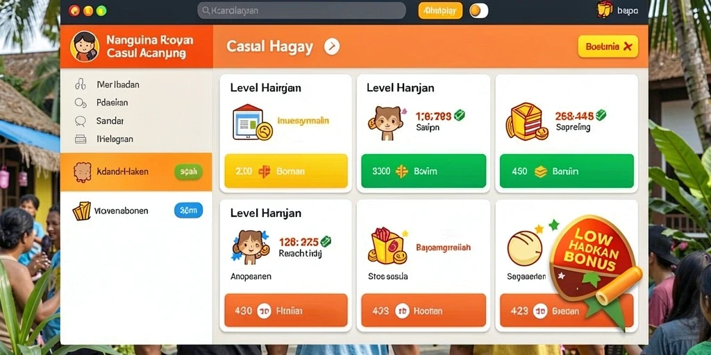 Hadiah bonus menarik setiap kali bermain.